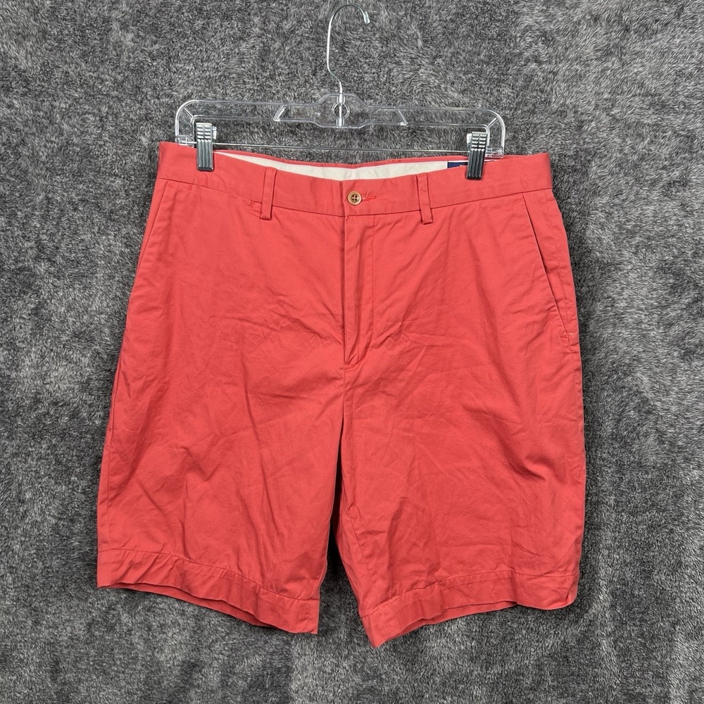 Polo Ralph Lauren Mens Red Shorts Chino Stretch Classic Fit Size 33 Preppy